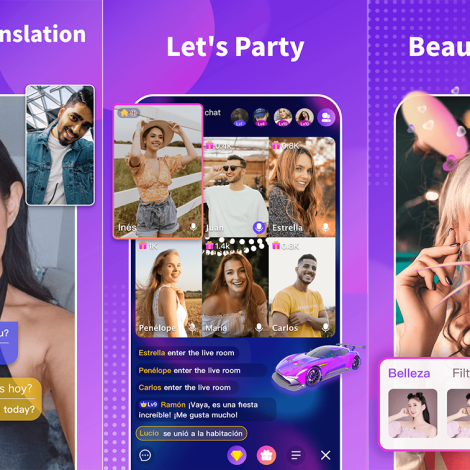 Connected Chamet users across different countries