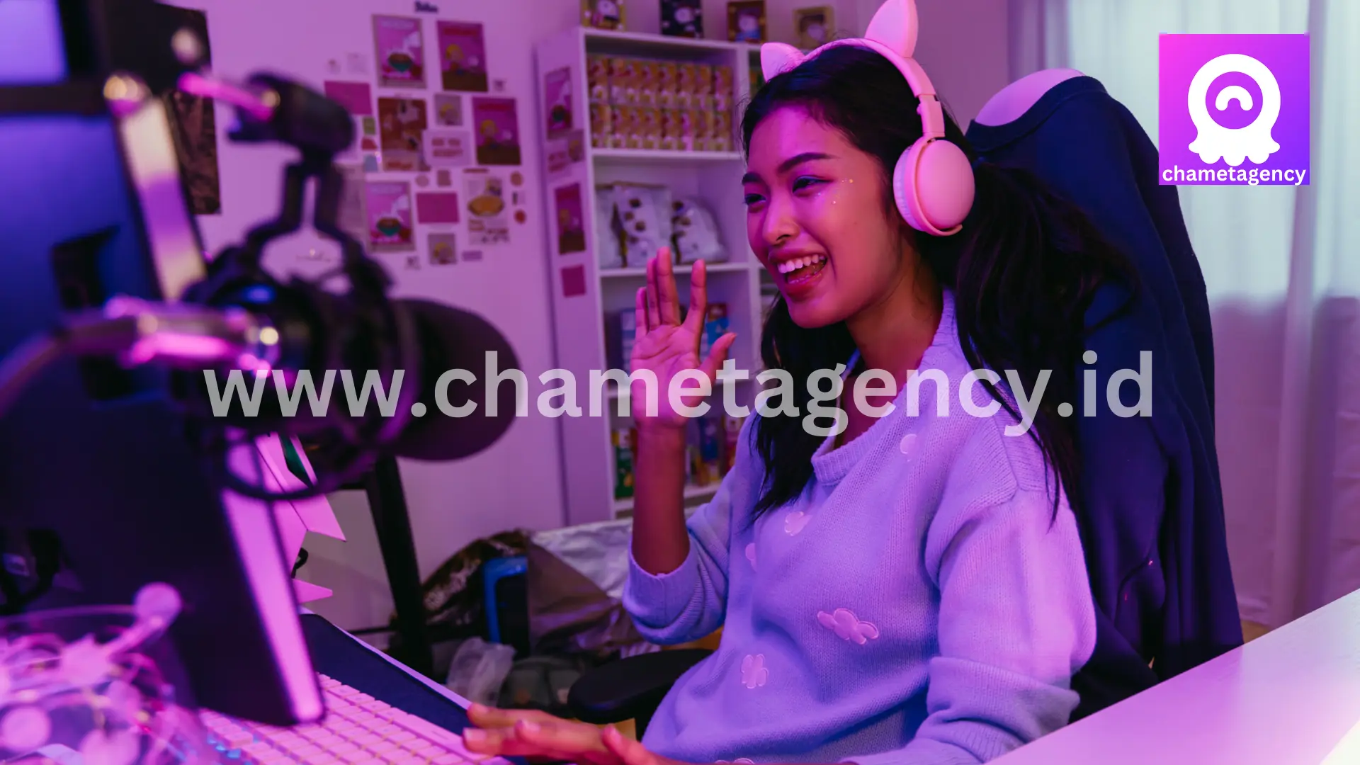 Smartphones downloading the Chamet app, symbolizing digital connectivity